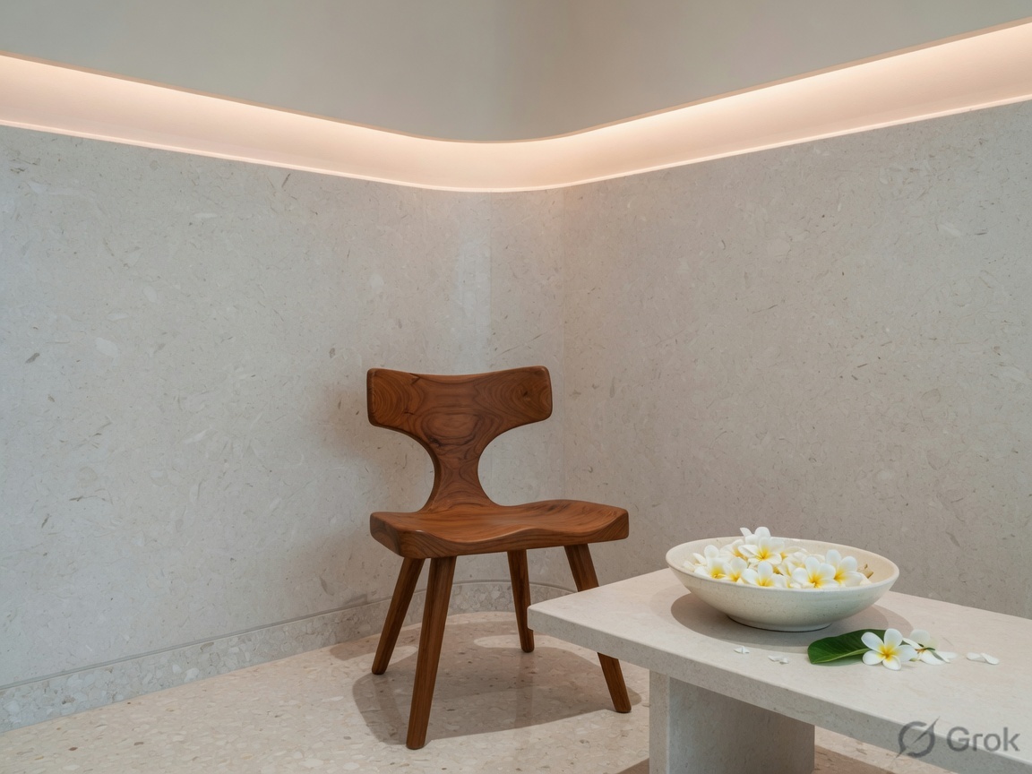 Quiet cosmetic clinic interior